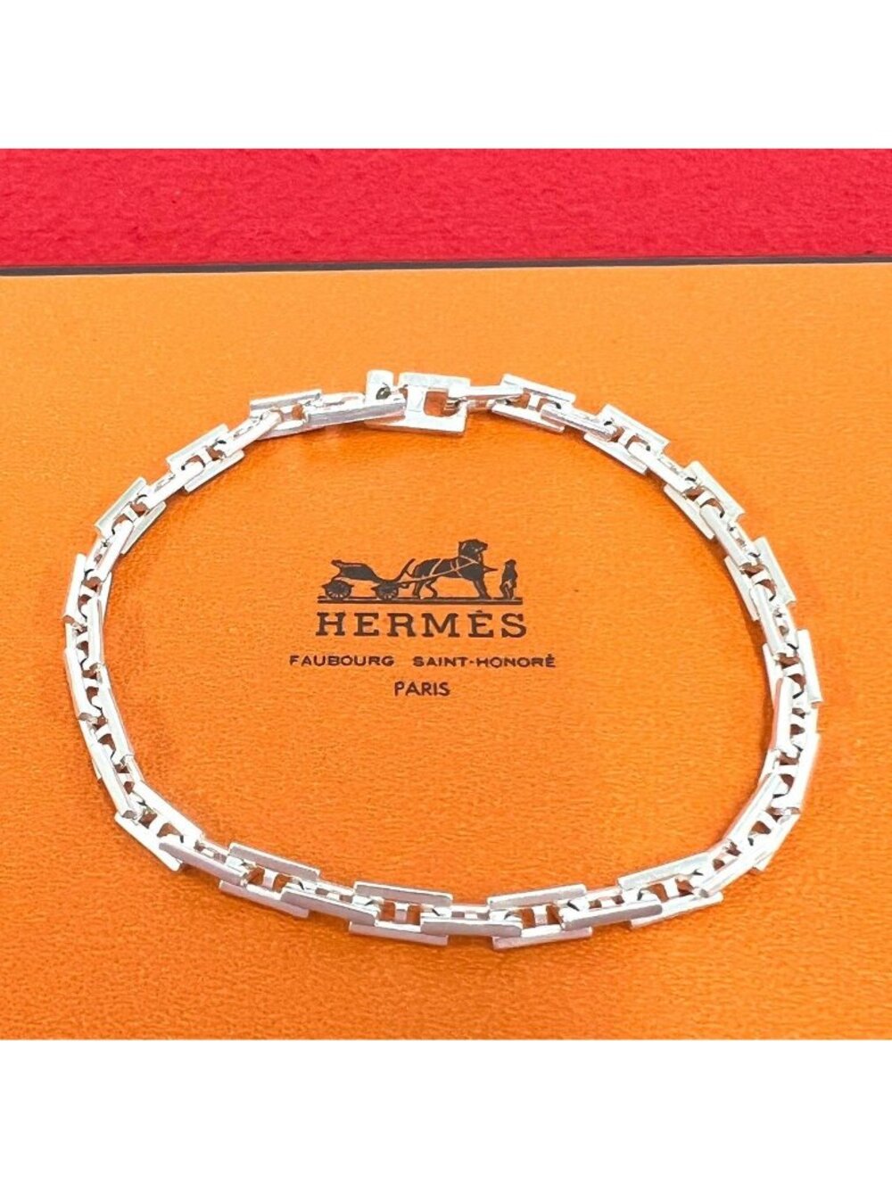 Hermes Vintage Herakles MM Bracelet 925 Sterling Silver